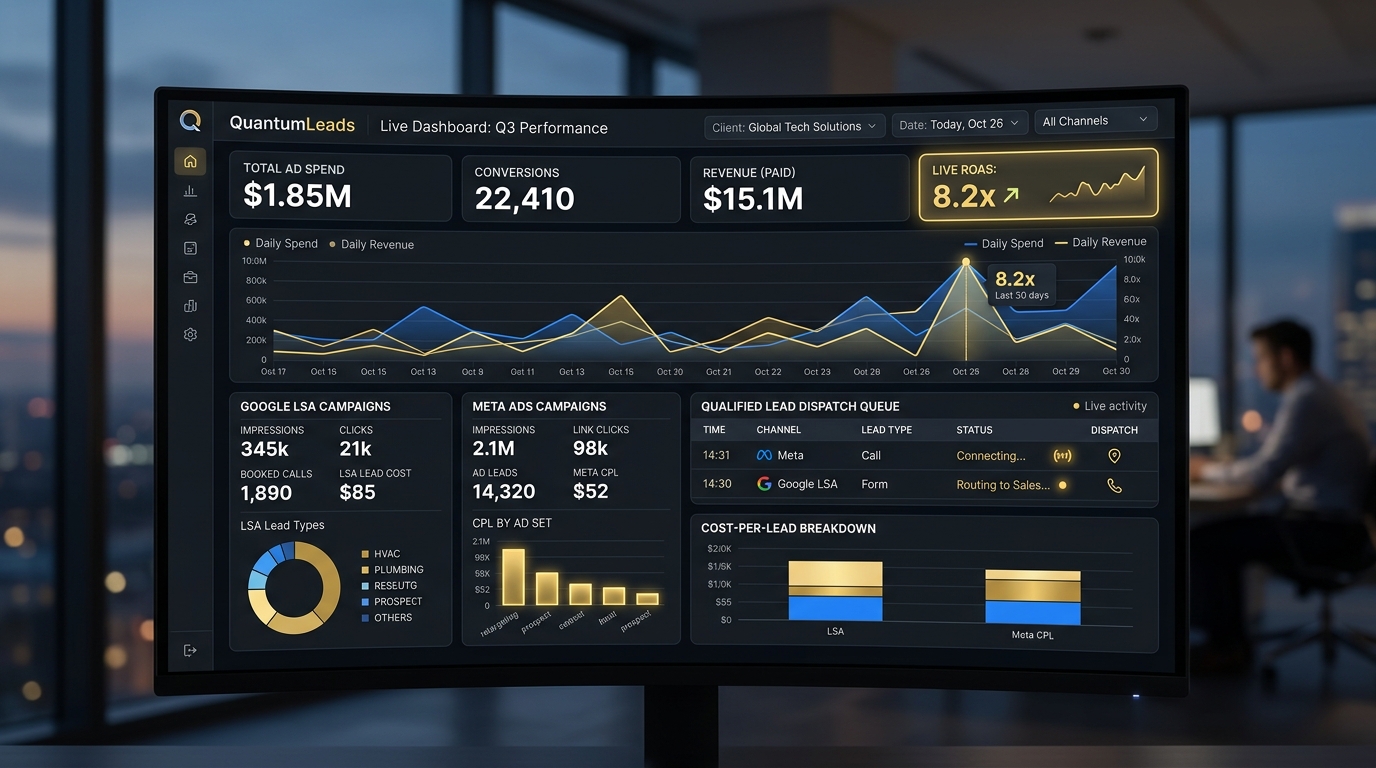 Enterprise Lead Generation & Paid Ads Dashboard