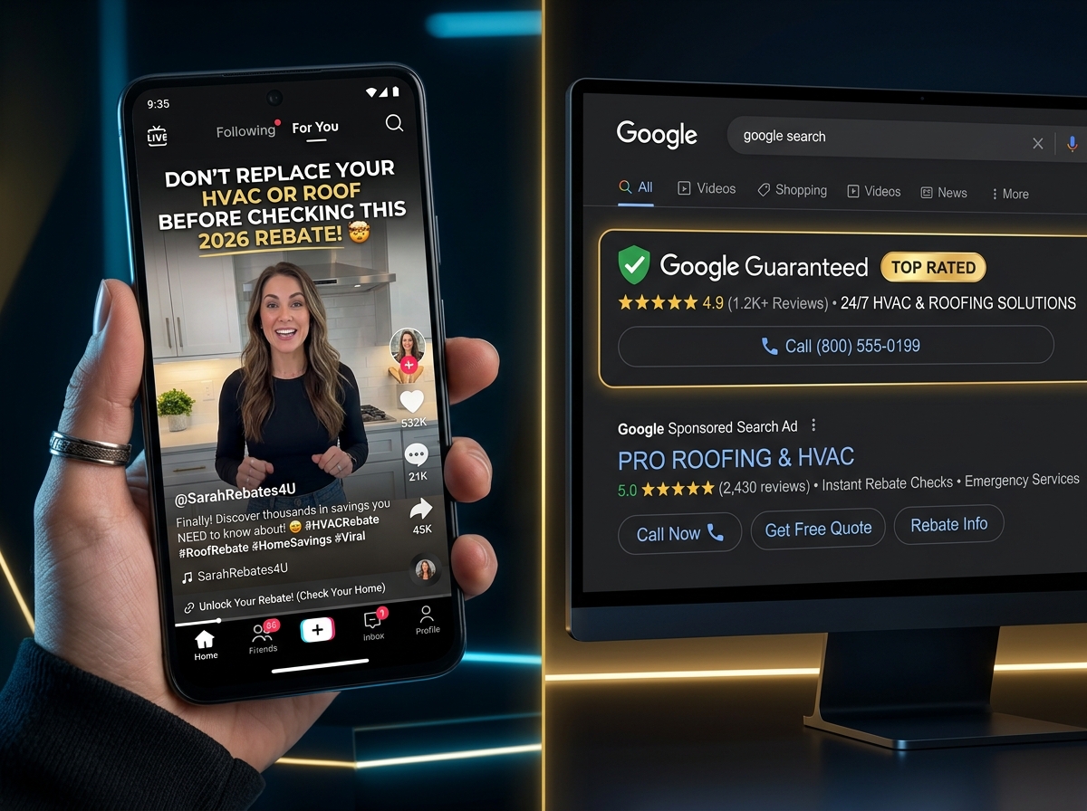 Multi-Channel Ad Creatives (TikTok UGC & Google Search LSA)
